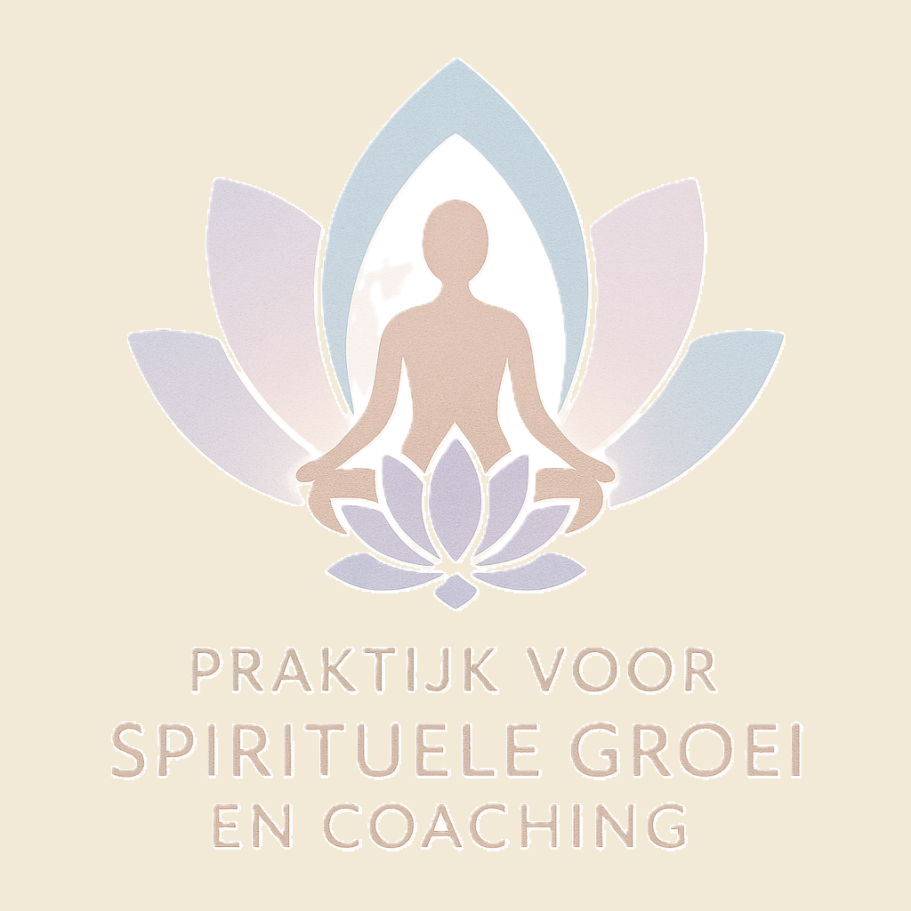 Ons logo laat een mensfiguur zien in meditatiehouding, omgeven door een lotus – een krachtig symbool van bewustwording, zuiverheid en spirituele groei.